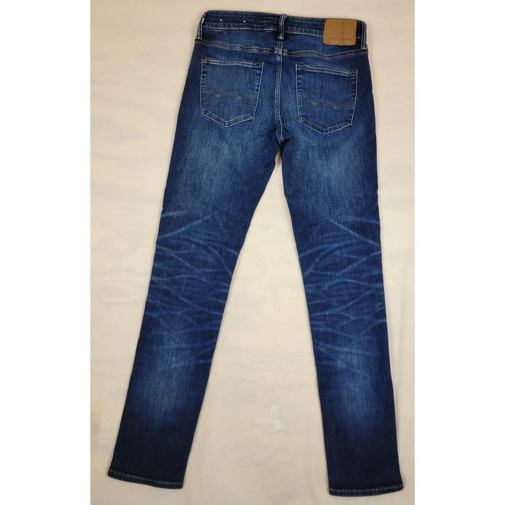 American Eagle Airflex+ Slim Jeans Mens 30x34 Dark Wash Stretch Denim 5345